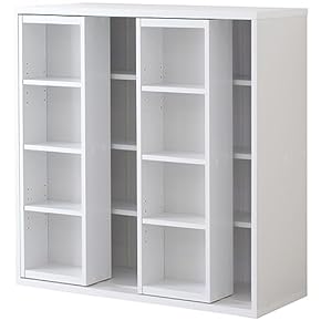 さっちゃん専用　②特注オーク材本棚　100年本棚 　W90cm 6段棚 2扉付き 日本製 完成品 本棚 国産 ラック シェルフ 引出し付き 幅60 転倒